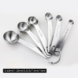 Stainless Steel Measuring Spoon - 6Pcs