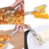 Stainless Steel 4-Piece Kitchen Gadgets Tool Sets with Pizza Cutter,Pizza Spatula, Cheese PlaneSlicer and Cheese Knife