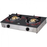 Walton WGS-GHT1 Red Blossom (LPG / NG) Glass Top Double Burner