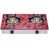 Walton WGS-GHT1 Red Cube (LPG / NG) Glass Top Double Burner