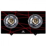 Walton WGS-GNS2 (LPG / NG) Black-Net Glass Top Double Burner