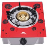 Walton WGS-SGH1 (LPG) Black Flower Glass Top Single Burner
