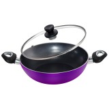 Walton WCW-WSL2601 Non Stick Wok Pan With Glass Lid 26cm (Induction)