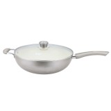 Walton WCW-W2801 Wok Pan With Glass Lid 28cm
