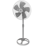 Walton WPF24B-PBC (Gray) Pedestal Fan